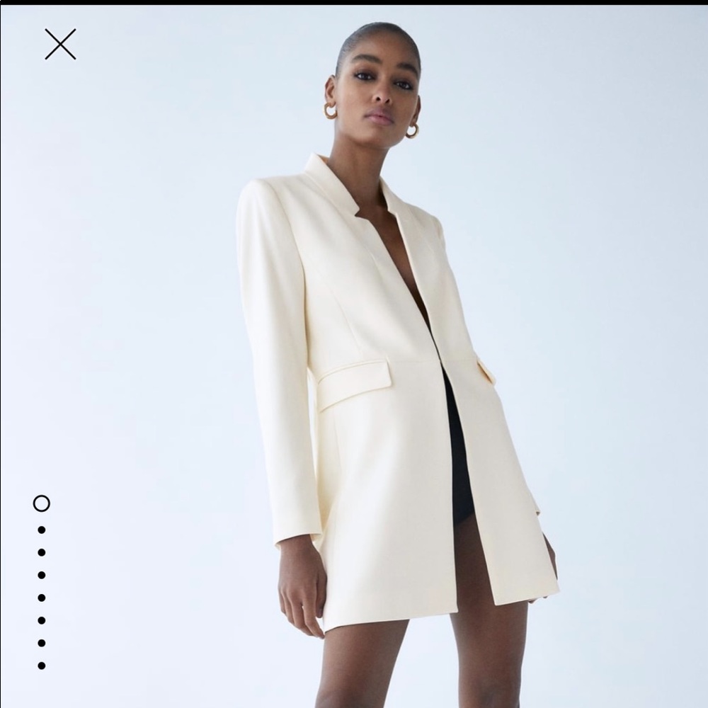 Zara Inverted Lapel Frock Coat